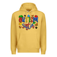 Antique Gold autism sister Premium Hoodie - Artiststas
