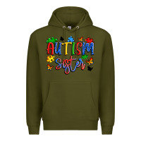 Army Green autism sister Premium Hoodie - Artiststas