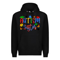 Black autism sister Premium Hoodie - Artiststas