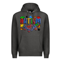 Charcoal Heather autism sister Premium Hoodie - Artiststas