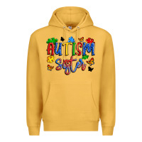 Mustard autism sister Premium Hoodie - Artiststas
