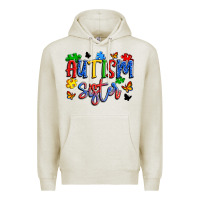 Oatmeal Heather autism sister Premium Hoodie - Artiststas