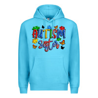 Ocean Blue autism sister Premium Hoodie - Artiststas