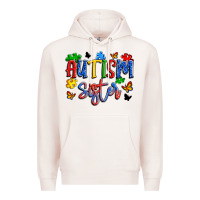 Pale Pink autism sister Premium Hoodie - Artiststas