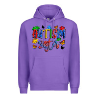 Purple autism sister Premium Hoodie - Artiststas