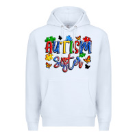 White autism sister Premium Hoodie - Artiststas
