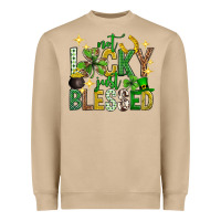 Mushroom Not lucky just blessed st. patricks day Heavyweight Sweatshirt - Neo Western