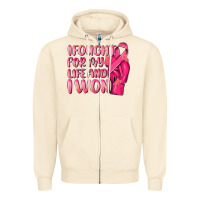 Sandshell i fought for my life and i won Zipper Hoodie - NancyCooperArtShop