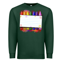 Sports Green crayons add your text Premium Sweatshirt - NancyCooperArtShop