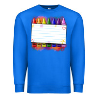 True Royal crayons add your text Premium Sweatshirt - NancyCooperArtShop