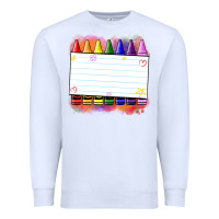White crayons add your text Premium Sweatshirt - NancyCooperArtShop