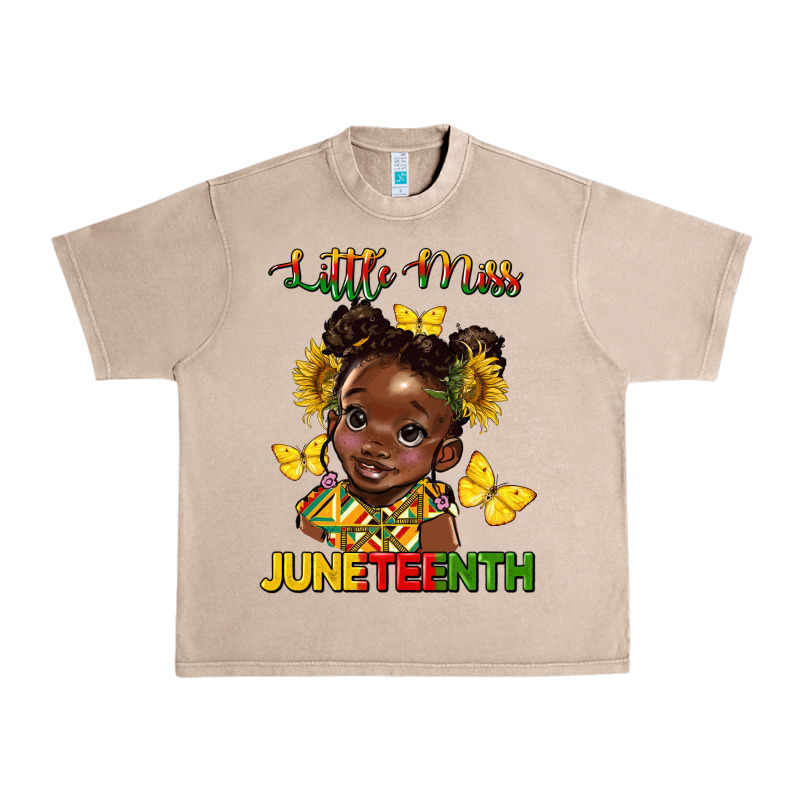 Little Miss Juneteenth Urban Heavy Tee by HRA Design Shop | Teevron