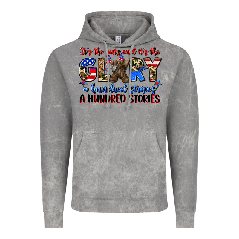 It's The Guts And It's The Glory A Hundred Stripes Vintage Hoodie by Zillion Design Studio | Teevron