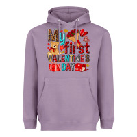 Lavender my first valentines day Heavyweight Hoodie - NancyCooperArtShop