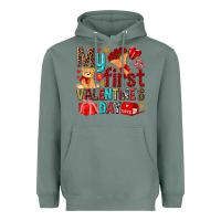 Sage my first valentines day Heavyweight Hoodie - NancyCooperArtShop