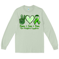 Matcha peace love cure non hodgkin's lymphoma Long Sleeve Tee - Jasminsmagicworld