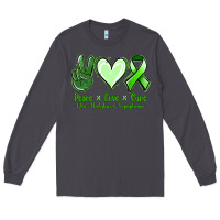 Smoke peace love cure non hodgkin's lymphoma Long Sleeve Tee - Jasminsmagicworld