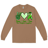 Toasted Coconut peace love cure non hodgkin's lymphoma Long Sleeve Tee - Jasminsmagicworld
