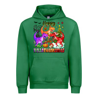 Emerald happy hallothanksmas dinosaur Urban Hoodie - texasbilliewilder