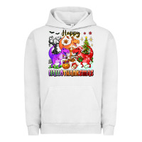 Pigment Lunar Rock happy hallothanksmas dinosaur Urban Hoodie - texasbilliewilder