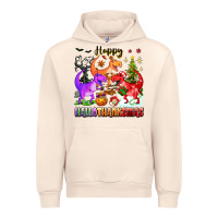 Sandshell happy hallothanksmas dinosaur Urban Hoodie - texasbilliewilder