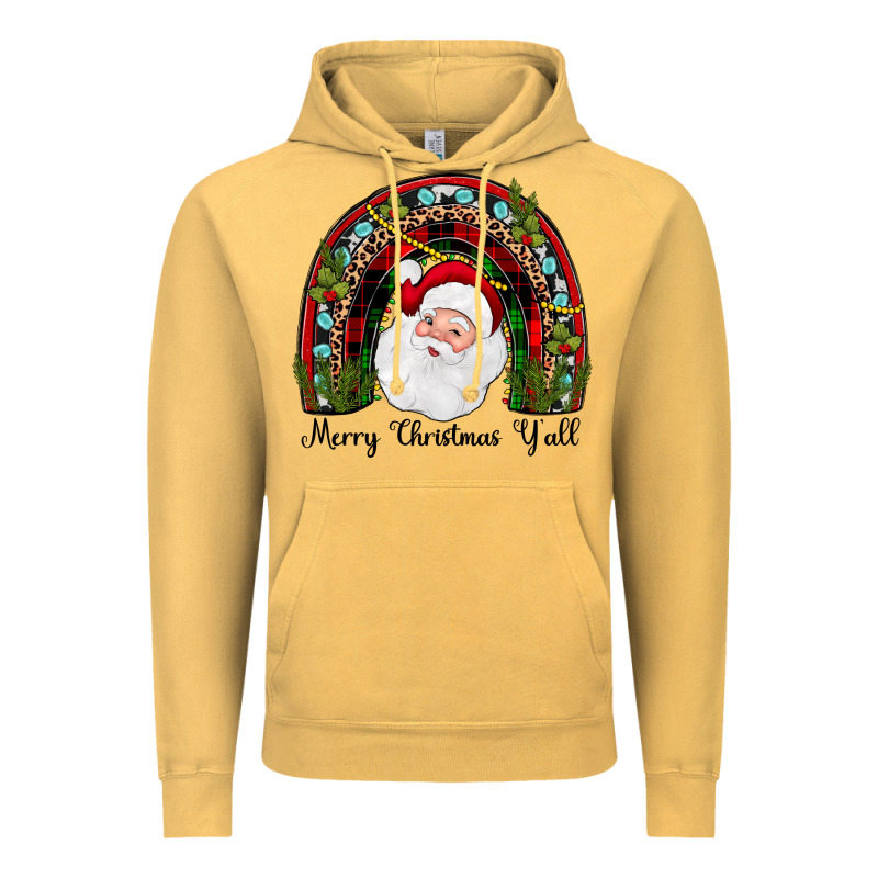 Merry Christmas Y'all Rainbow Vintage Hoodie by JahusDesignShop | Teevron