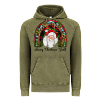 Vintage Olive merry christmas y'all rainbow Vintage Hoodie - JahusDesignShop