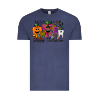 Vintage Denim happy halloween tooth Vintage Tee - RacoonDesign