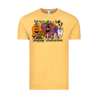 Vintage Mustard happy halloween tooth Vintage Tee - RacoonDesign