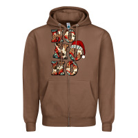 Chestnut ho ho ho western christmas Zipper Hoodie - Jasminsmagicworld