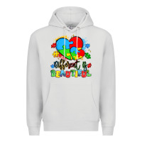 Dove Grey different is beautiful Premium Hoodie - Artiststas
