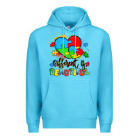 Ocean Blue different is beautiful Premium Hoodie - Artiststas