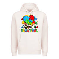 Pale Pink different is beautiful Premium Hoodie - Artiststas