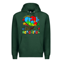 Sports Green different is beautiful Premium Hoodie - Artiststas