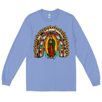 Colony Blue our lady of Guadalupe rainbow Long Sleeve Tee - JahusDesignShop