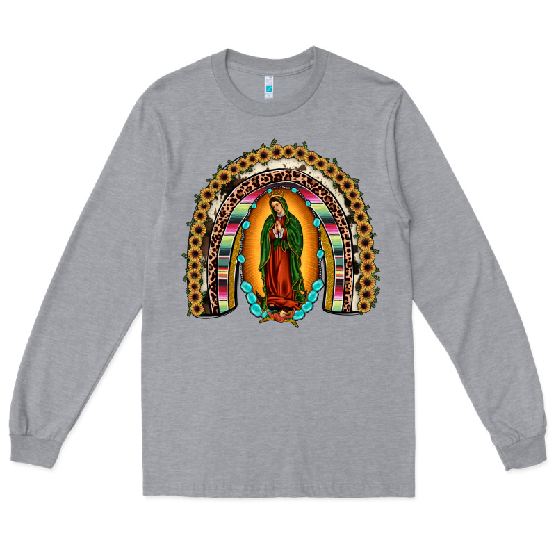 Our Lady Of Guadalupe Rainbow Long Sleeve Tee by JahusDesignShop | Teevron