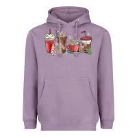 Lavender christmas tree cake and coffee cups Heavyweight Hoodie - MaliasSmallBusiness