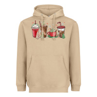 Mushroom christmas tree cake and coffee cups Heavyweight Hoodie - MaliasSmallBusiness