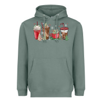 Sage christmas tree cake and coffee cups Heavyweight Hoodie - MaliasSmallBusiness