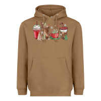 Toasted Coconut christmas tree cake and coffee cups Heavyweight Hoodie - MaliasSmallBusiness