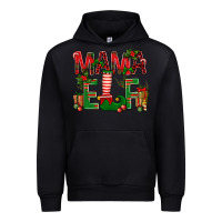 Black Christmas Mama Elf Urban Hoodie - NancyCooperArtShop
