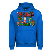 Cobalt Christmas Mama Elf Urban Hoodie - NancyCooperArtShop