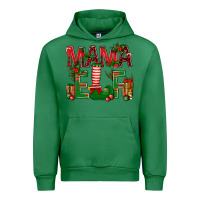 Emerald Christmas Mama Elf Urban Hoodie - NancyCooperArtShop