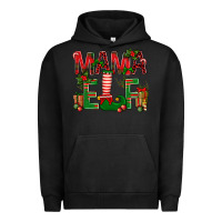 Pigment Black Christmas Mama Elf Urban Hoodie - NancyCooperArtShop