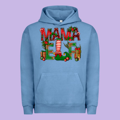 Christmas Mama Elf Urban Hoodie Designed By Nancycooperartshop