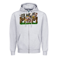 Western Mom With Spotted Pig And Baby Pig Zipper Hoodie | Teevron