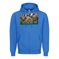 True Royal Western Mom With Spotted Pig And Baby Pig Zipper Hoodie - LillyAllenDesigns