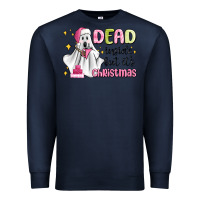 Navy dead inside but it's christmas Premium Sweatshirt - MaliasSmallBusiness