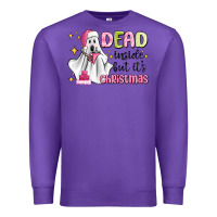 Purple dead inside but it's christmas Premium Sweatshirt - MaliasSmallBusiness