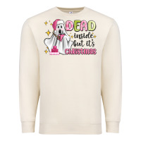 Sandshell dead inside but it's christmas Premium Sweatshirt - MaliasSmallBusiness